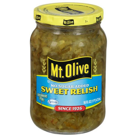 Mt. Olive No Sugar Added Sweet Relish 16 fl oz