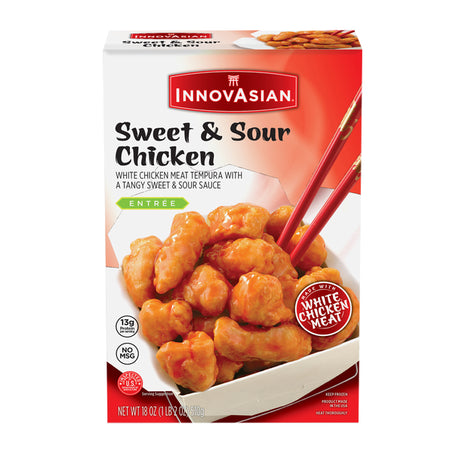 InnovAsian Sweet & Sour Chicken, Frozen Multi-Serve Entrée 18 oz