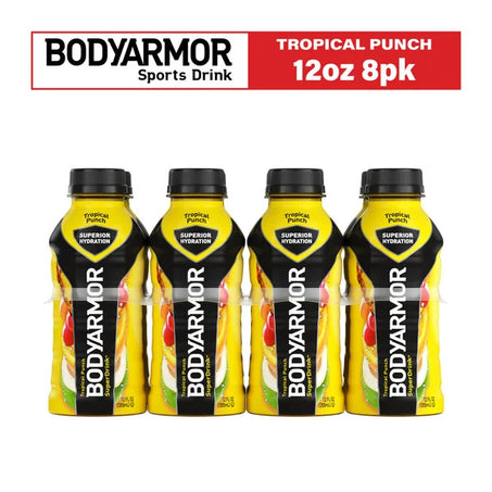 BODYARMOR Tropical Punch Sports Drink Bottles  • 8 x 12 fl oz
