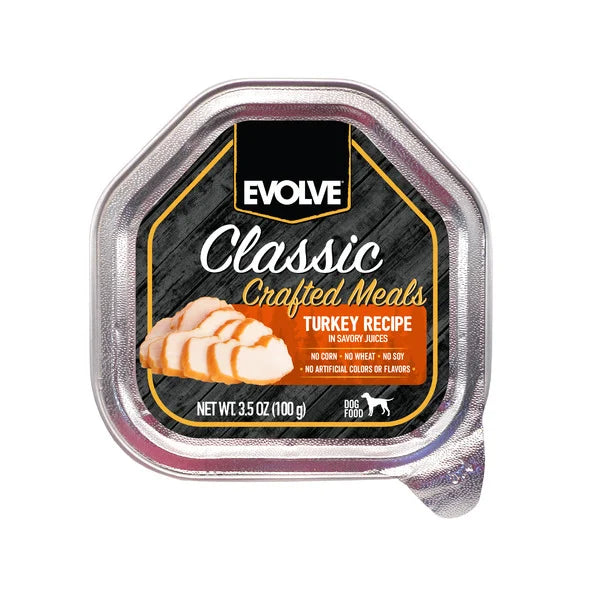 EVOLVE Classic Crafted Meals with Turkey, Wet Dog Food  • 3.5 oz