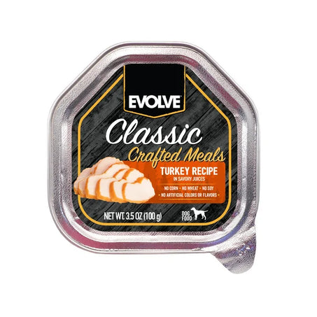 EVOLVE Classic Crafted Meals with Turkey, Wet Dog Food  • 3.5 oz