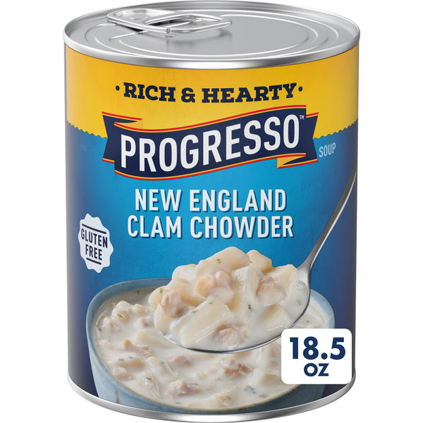 Progresso Rich and Hearty New England Clam Chowder Canned Soup 18.5 oz