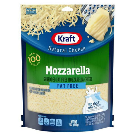 Kraft Shredded Cheese, Mozzarella, Fat Free 8 oz