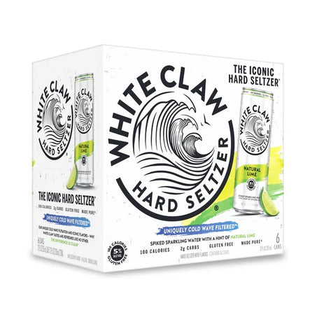 White Claw Natural Lime Can