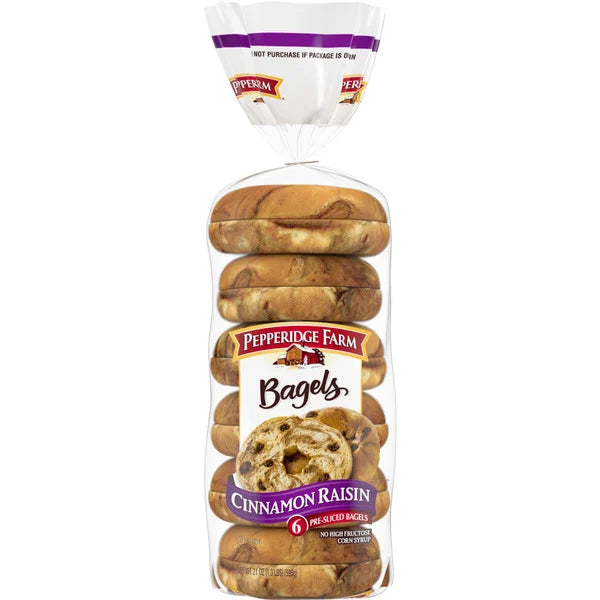 Pepperidge Farm Farmhouse Cinnamon Raisin Bagels