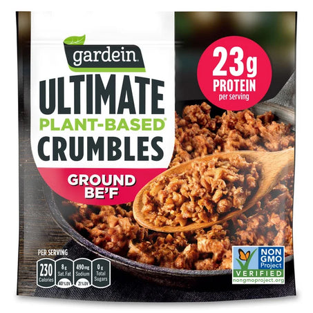 Gardein Ultimate Plant-Based Ground Be'f Crumbles, Frozen Meat Alternative