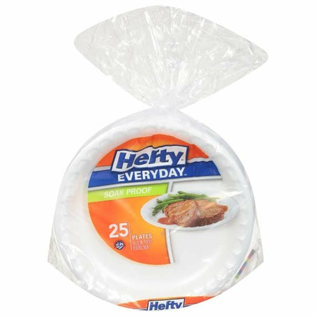 Hefty Plates, Soak Proof, 10.25 Inches 10.25 in