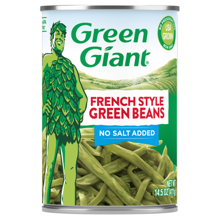 Green Giant Green Beans, No Salt Added, French Style 14.5 oz