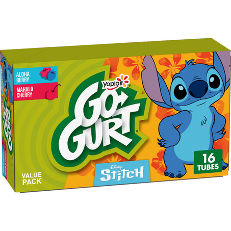 Go-Gurt Disney Stitch Kids Fat Free Yogurt Tubes Value Pack 32 oz
