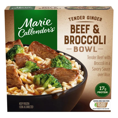 Marie Callender's Tender Ginger Beef & Broccoli Bowl, Frozen Meal 11.8 oz