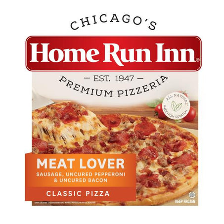Home Run Inn Family Size Classic Frozen Meat Lovers Three Meat Pizza