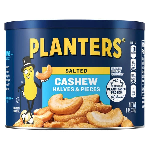 Planters Cashews Halves & Pieces 8 oz