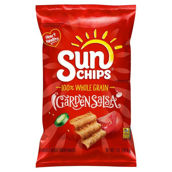 Sun Chips Flavored Whole Grain Snacks, Garden Salsa