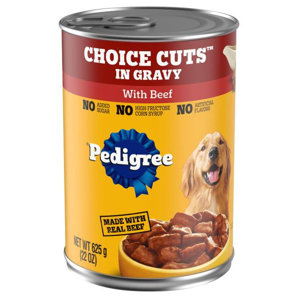 Pedigree Choice Cuts In Gravy with Beef Wet Dog Food 22 oz