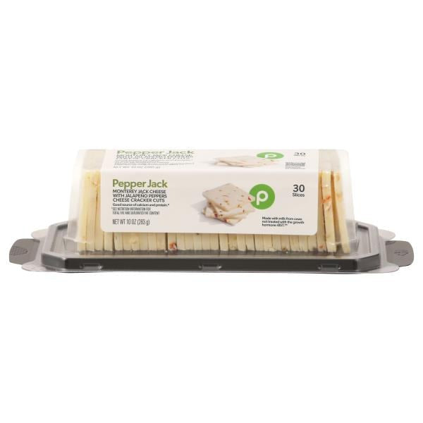 Publix Cheese, Cracker Cut, Pepper Jack 10 oz