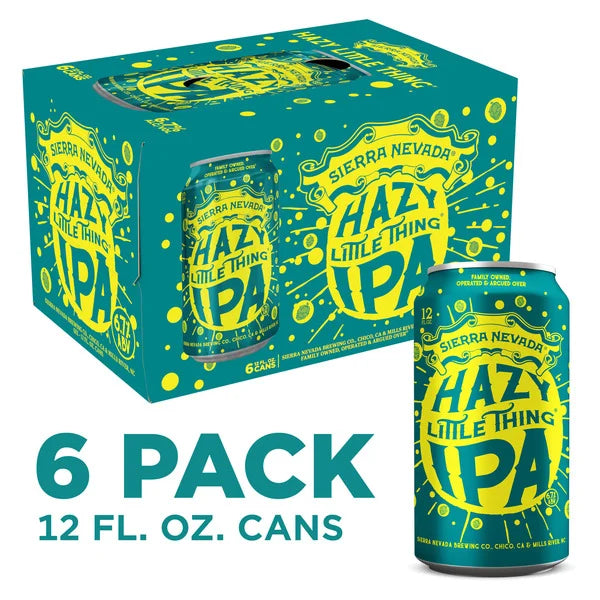 Sierra Nevada Hazy Little Thing IPA Craft Beer 6 Pack (12oz Cans)