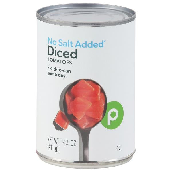 Publix Diced Tomatoes, No Salt Added 14.5 oz