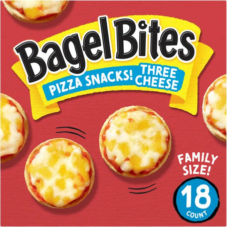 Bagel Bites Three Cheese Mini Pizza Bagel Frozen Food Snacks