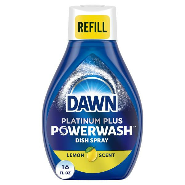 Dawn Platinum Powerwash Dish Spray, Dish Soap, Lemon Refill 16 fl oz