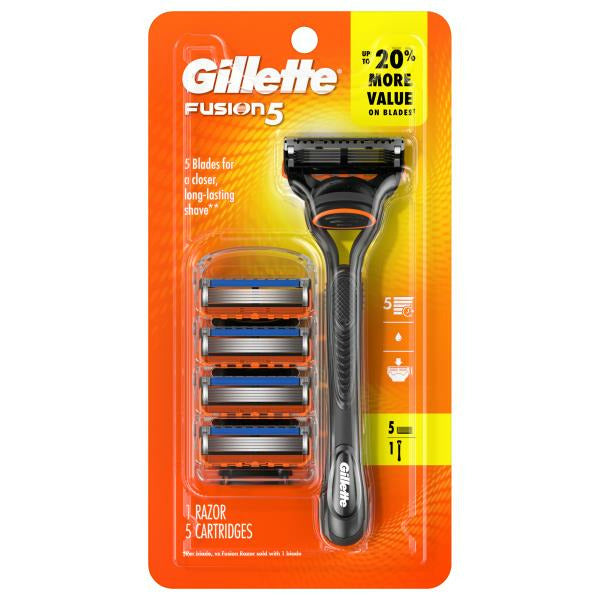 Gillette Fusion5 Shaving Razor for Men, Razor Handle 1 ct