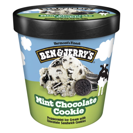 Ben & Jerry's Mint Chocolate Cookie Peppermint Ice Cream Pint