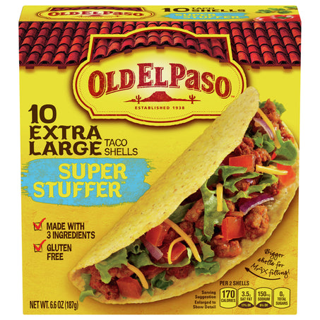 Old El Paso Taco Shells. Extra Large, Super Stuffer 10 ct