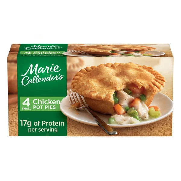 Marie Callender's Chicken Pot Pie Single Serve Frozen Meal 4-Count