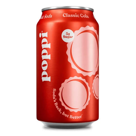 Poppi Prebiotic Soda, Classic Cola 12 fl oz