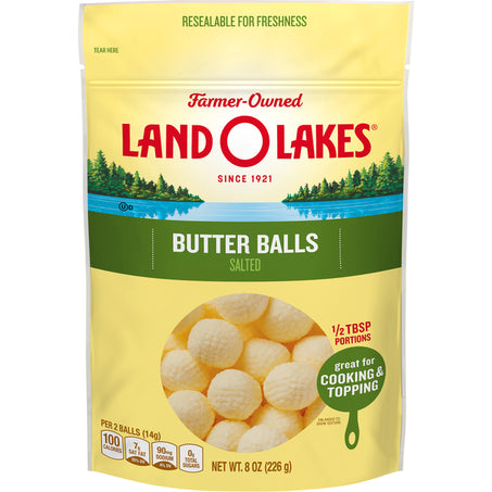 Land O Lakes Salted Butter Balls, Made with Sweet Cream and Salt 8 oz