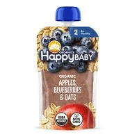 Happy Baby Organics Organics Clearly Crafted Stage 2 Apples, Blueberries & Oats
