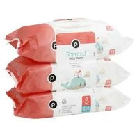 Publix Baby Wipes, Scented, 3 Pack