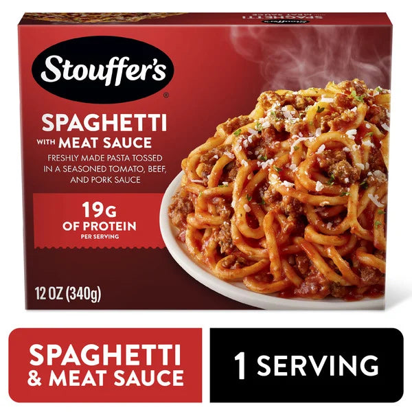 Stouffer's Spaghetti With Meat Sauce Single Serve Frozen Pasta Single Frozen Meals