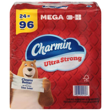 Charmin Ultra Strong Toilet Paper Mega Rolls 24 ct