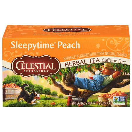 Celestial Seasonings Herbal Tea, Caffeine Free, Peach 20 ct