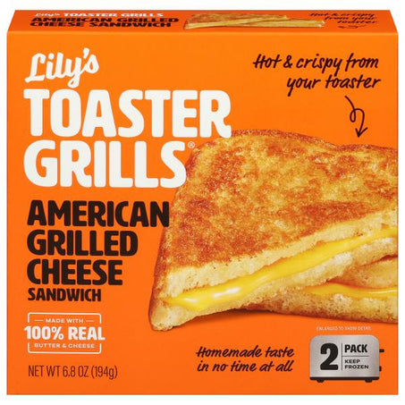 Lily's Toaster Grills Sandwich, American Grilled Cheese 2 ct