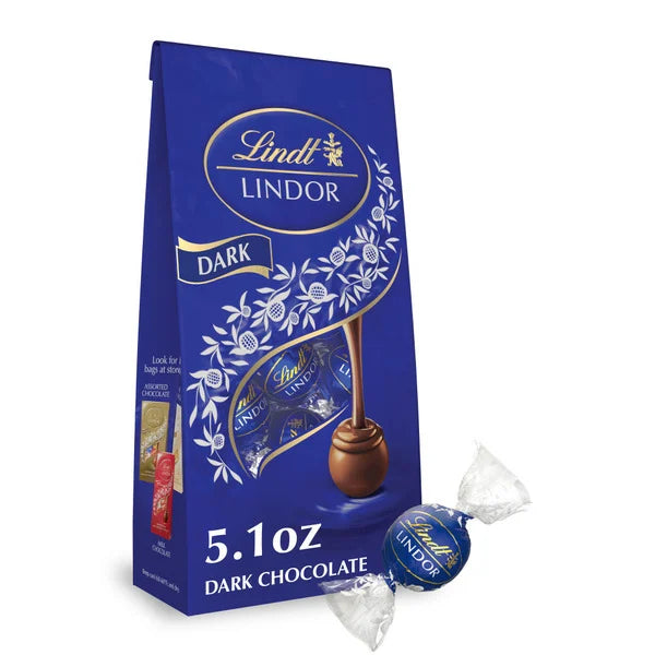 Lindt Lindor Dark Chocolate Candy Truffles 5.1 oz