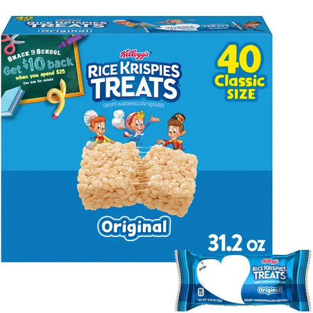 Kellogg's Rice Krispies Treats, 40 Count