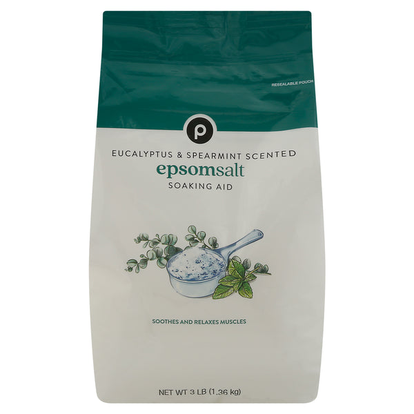 Publix Epsom Salt, Eucalyptus & Spearmint Scented 3 lb