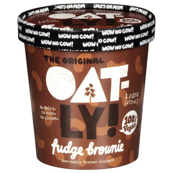 Oatly Frozen Dessert, Non-Dairy, Fudge Brownie