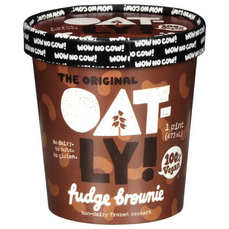 Oatly Frozen Dessert, Non-Dairy, Fudge Brownie