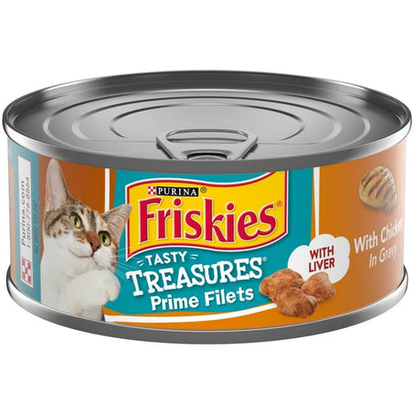 Purina Friskies Gravy Wet Cat Food, Tasty Treasures With Chicken & Liver 5.5 oz