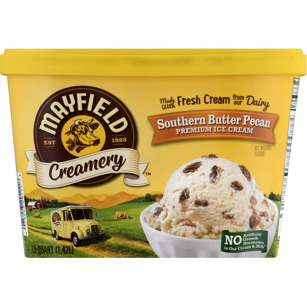Mayfield Dairy Farms Ice Cream, Premium, Southern Butter Pecan