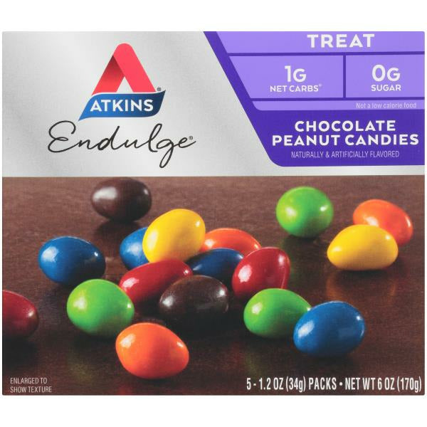 Atkins Treat Chocolate Peanut Candies 6 oz