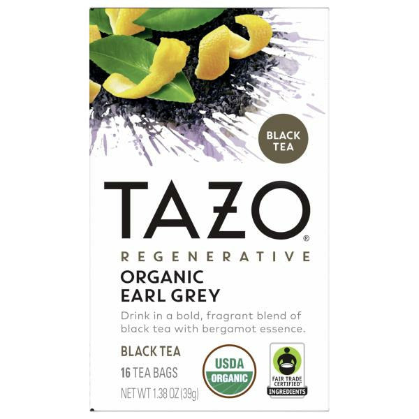 TAZO Tea Organic Black Tea Bags Earl Grey 16 ct