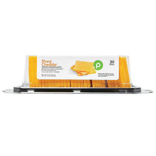 Publix Cheese, Cracker Cut, Sharp Cheddar 10 oz