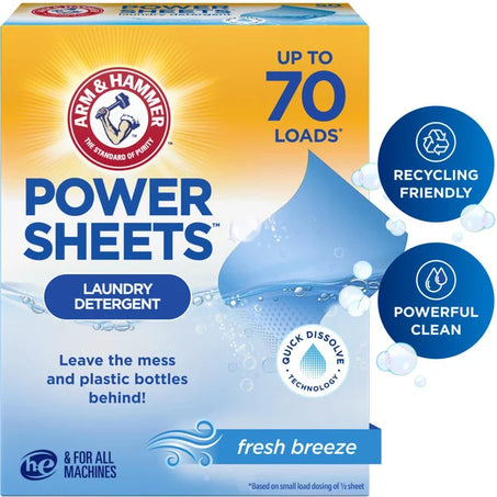 Arm & Hammer Power Sheets Laundry Detergent 35 ct