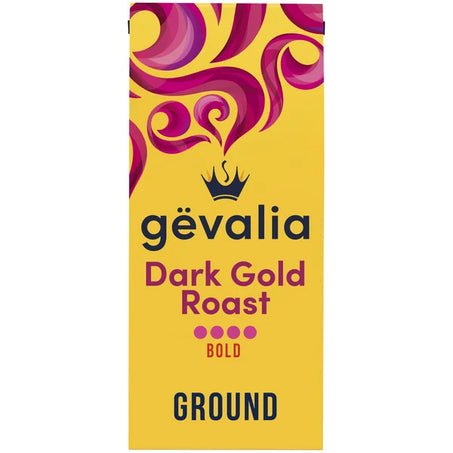 Gevalia Dark Gold Roast Bold Dark Roast Ground Coffee 12 oz