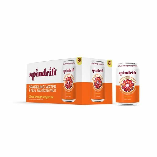 Spindrift Sparkling Water Blood Orange Tangerine 8 x 12 fl oz