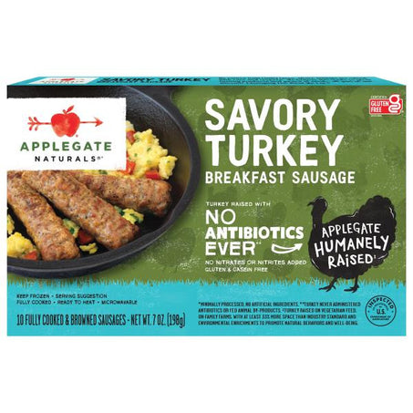 Applegate Frozen Turkey Breakfast Sausage Link