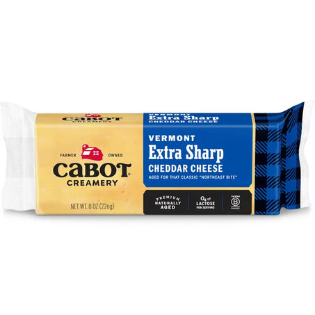 Cabot Bar Extra Sharp Yellow Cheddar Cheese 8 oz